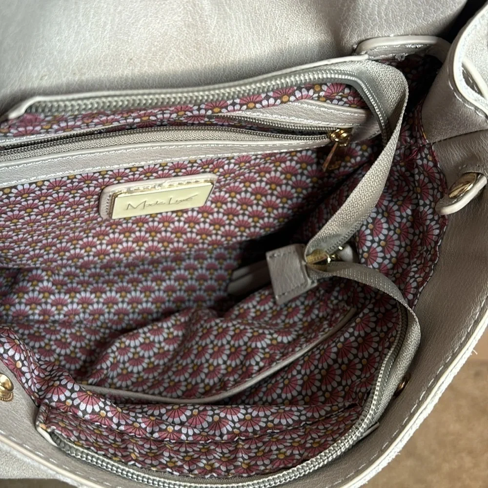 Moda Luxe Antoinette Gray Convertible Backpack Purse Faux  display picture 3